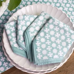 India Hicks Home Cuban Cross Palladian Blue Napkins