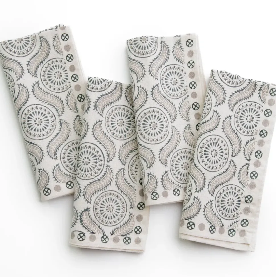 India Hicks Home Medals & Mustaches Napkins | Set of 4
