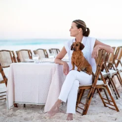 India Hicks Home Mini Sea Biscuit Blush Tablecloth