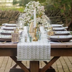India Hicks Home Palm Avenue Hunter Green Table Runner