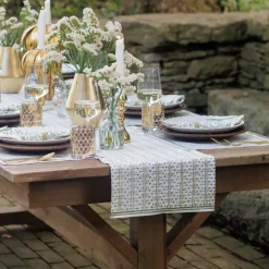 India Hicks Home Palm Avenue Hunter Green Table Runner