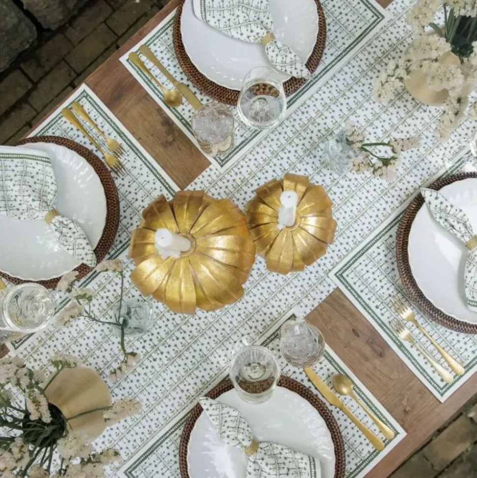 India Hicks Home Palm Avenue Hunter Green Table Runner