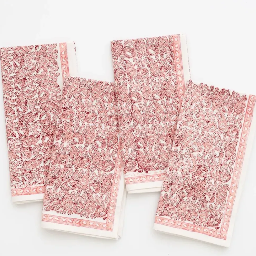 India Hicks Home Seashell Blush Napkin | Set of 4