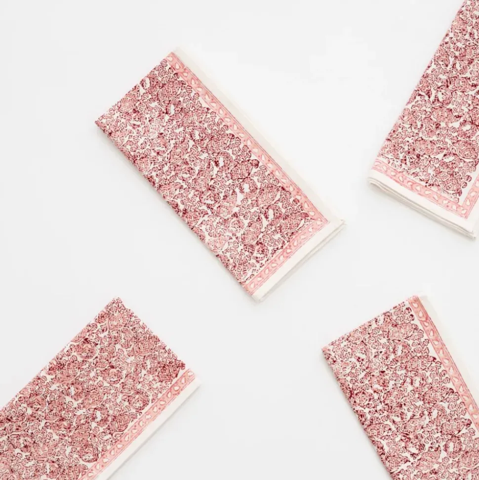 India Hicks Home Seashell Blush Napkin | Set of 4