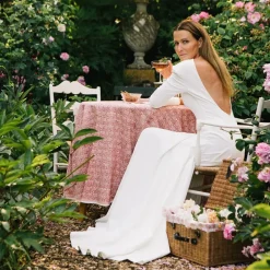 India Hicks Home Seashell Blush Tablecloth