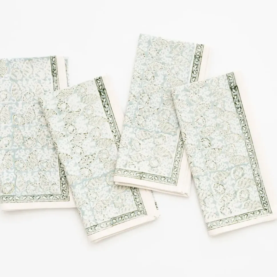 India Hicks Home Seashell Seafoam Napkin | Set of 4