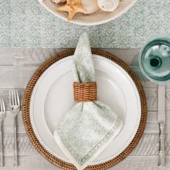 India Hicks Home Seashell Seafoam Napkin | Set of 4