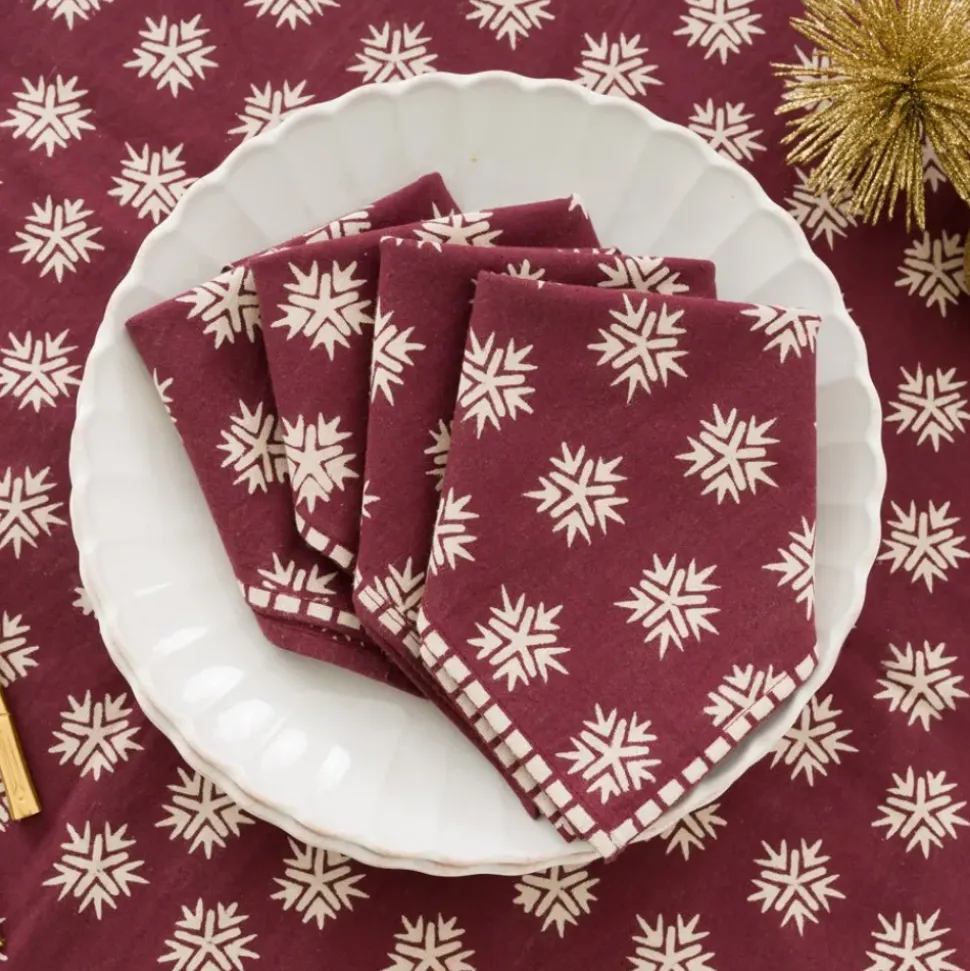 India Hicks Home Sparks Oxblood Napkin | Set of 4
