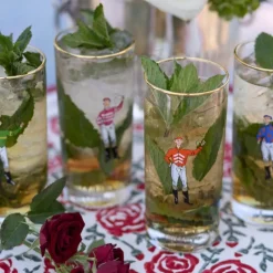 Jockeys Drinking Glasses Mixed Set of 4