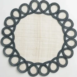 Lead Woven Doodles Placemat | Set of 4