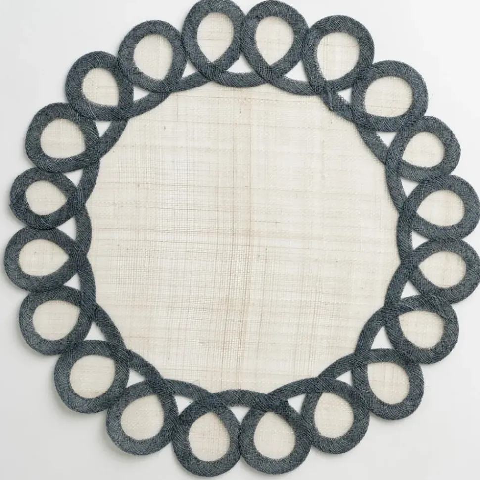 Lead Woven Doodles Placemat | Set of 4