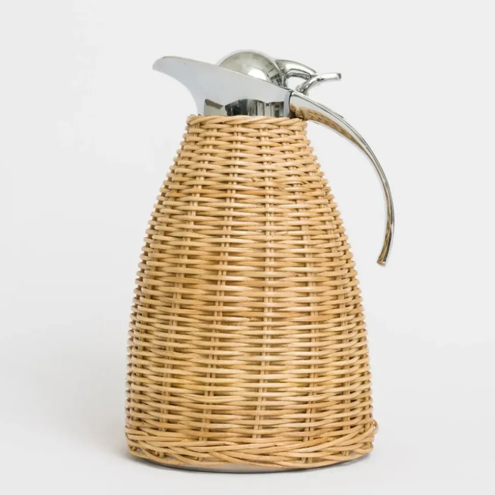 Natural Wicker Thermos