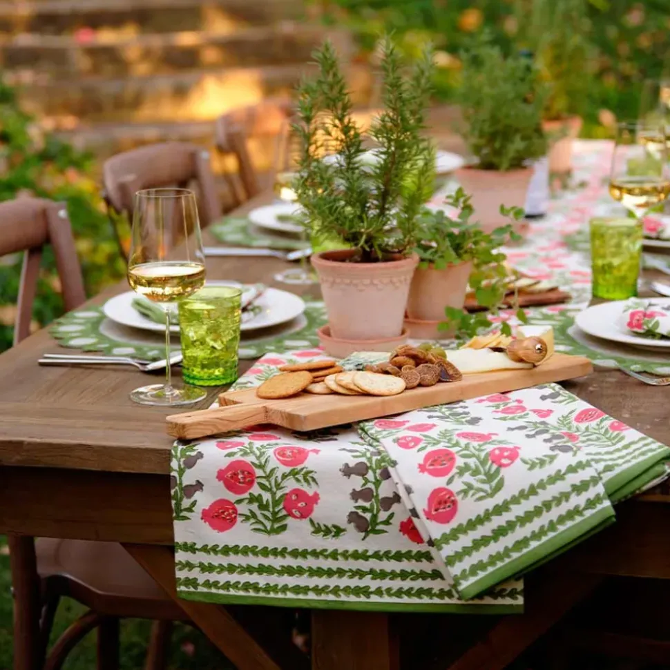 Pom Bells Fern & Poppy Tea Towels | Set of 2