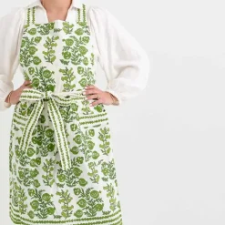 Pom Bells Green Apron