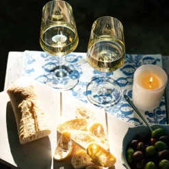 Pom Bells Wedgewood Table Runner