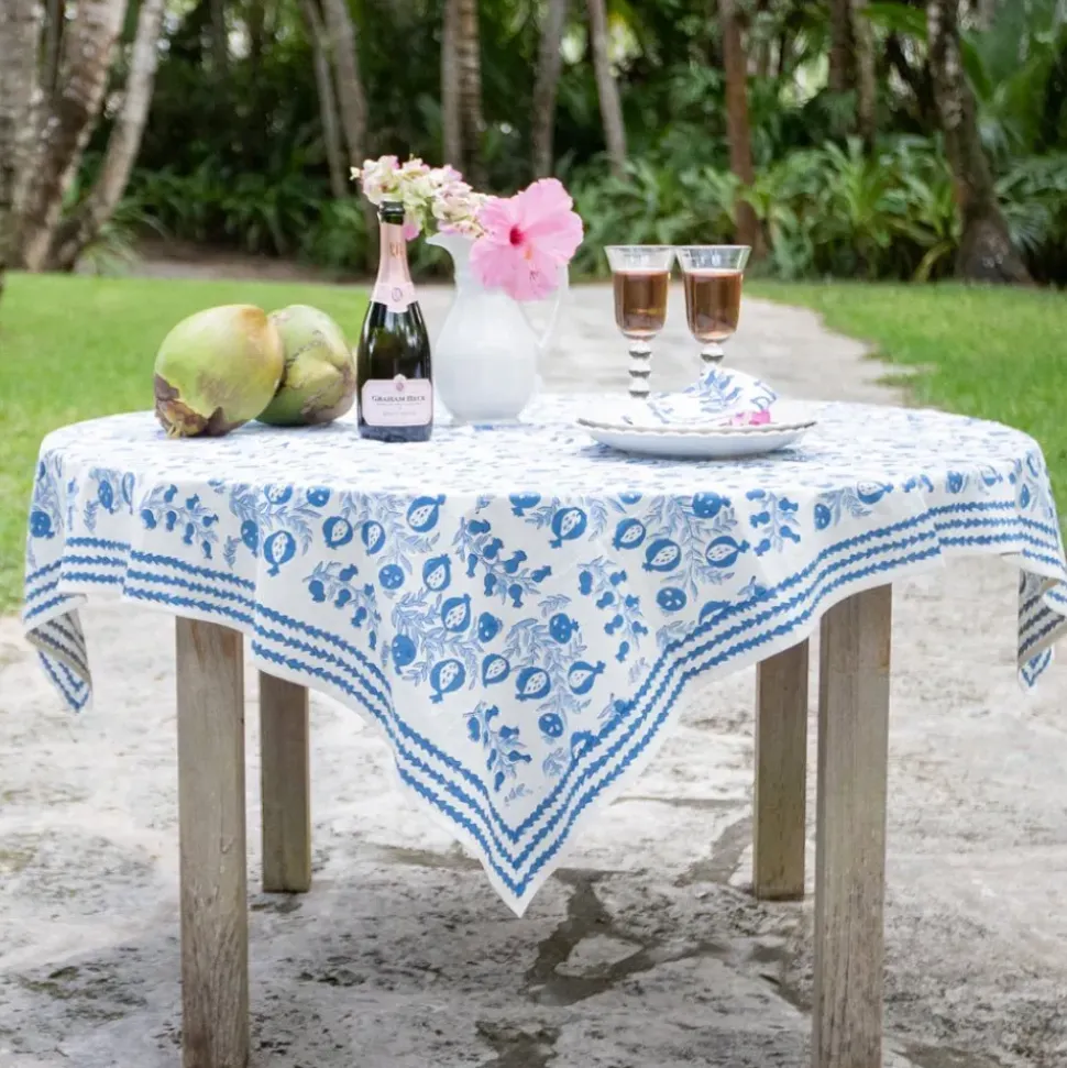 Pom Bells Wedgewood Tablecloth
