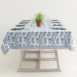 Pom Bells Wedgewood Tablecloth