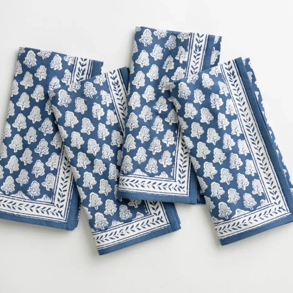 Pom Buti Denim Napkin | Set of 4