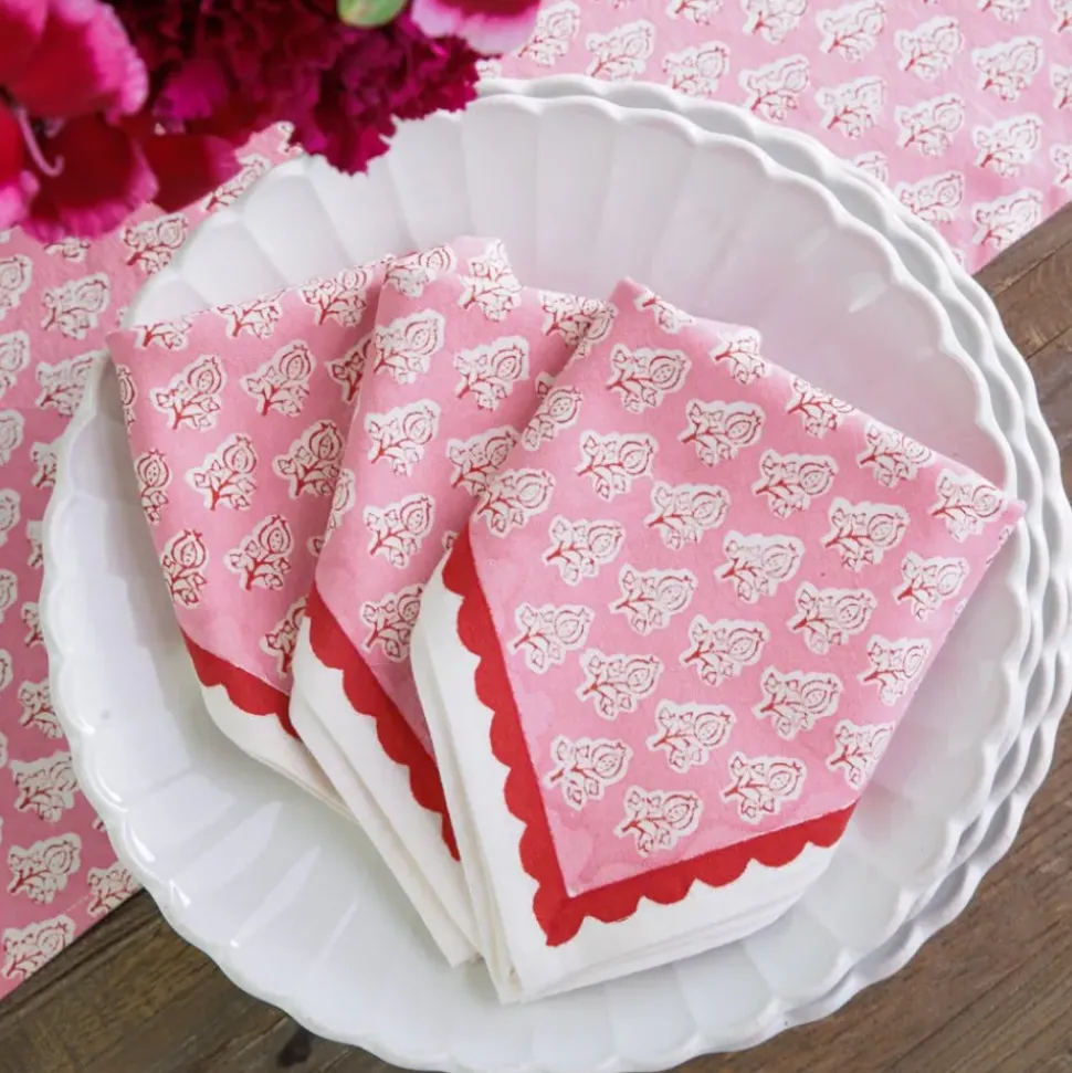 Pom Buti Pink Napkin | Set of 4