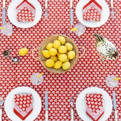 Pom Buti Red Napkin | Set of 4