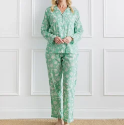 Pomegranate | Morning Meadow Green Pajama Set