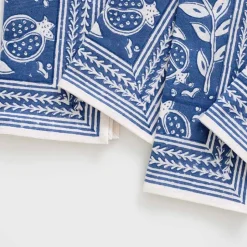 Pomegranate Blue Napkin | Set of 4