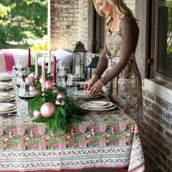 Pomegranate Garden Wine & Rose Tablecloth