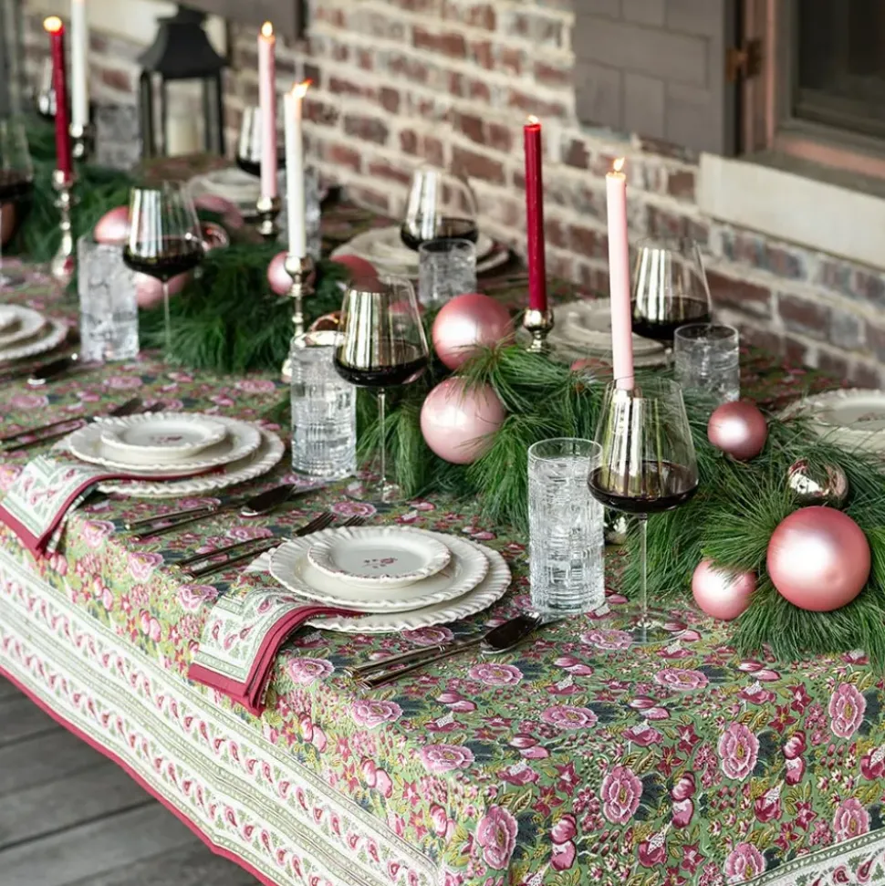 Pomegranate Garden Wine & Rose Tablecloth