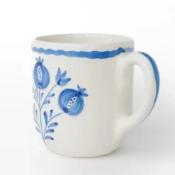 Pomegranate Trio Sketch Cobalt Blue Mug | Set of 2