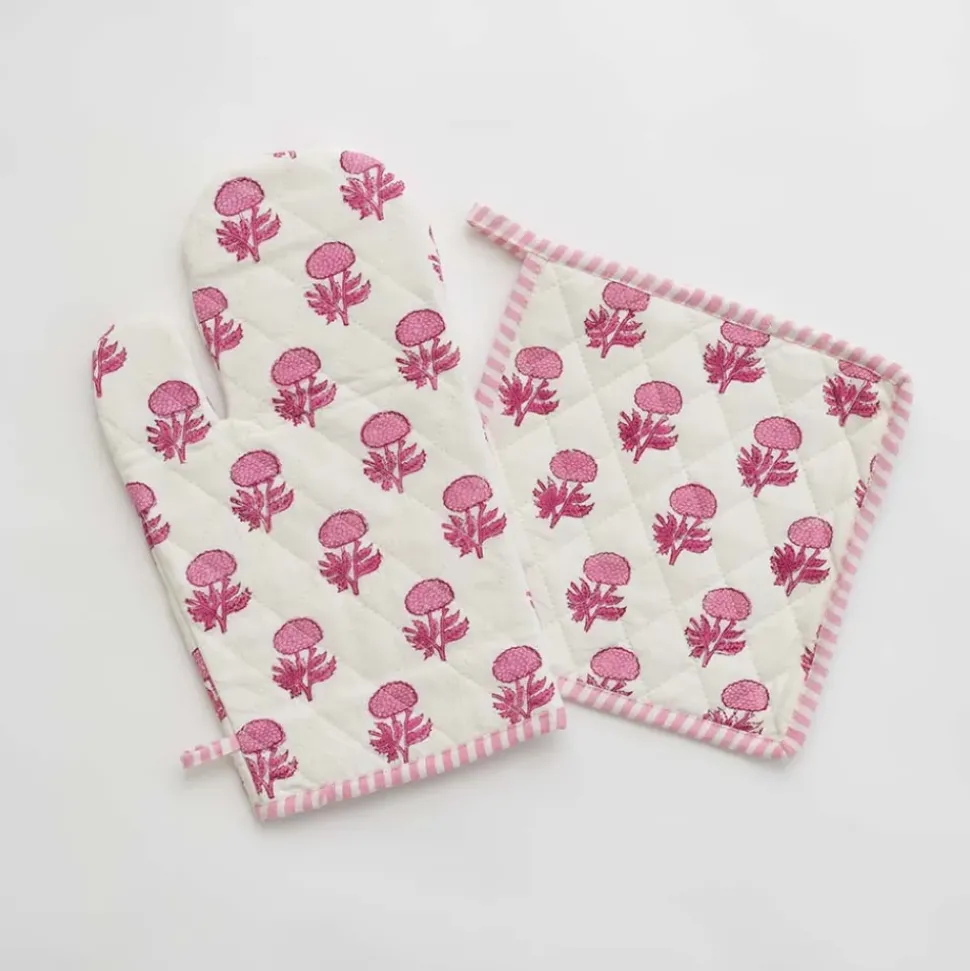 Rosé Oven Mitt Set