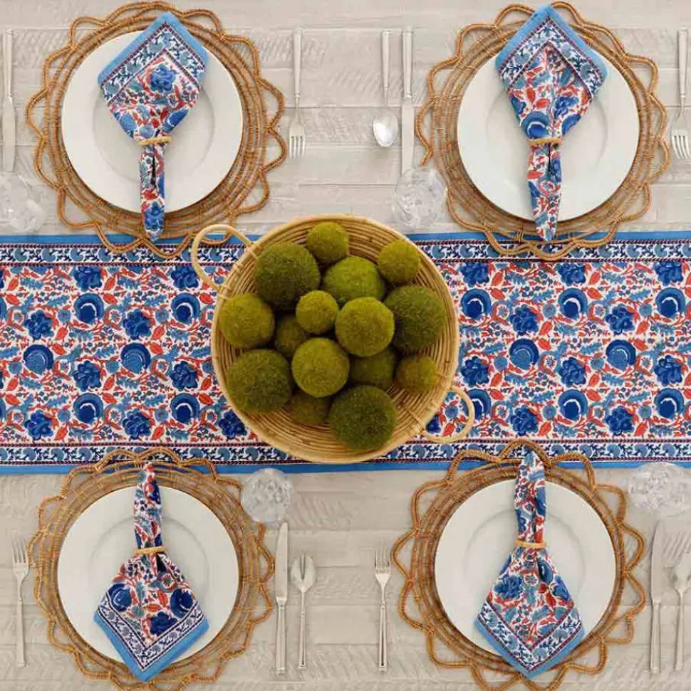 Round Bamboo Cane Placemats | Set of 4