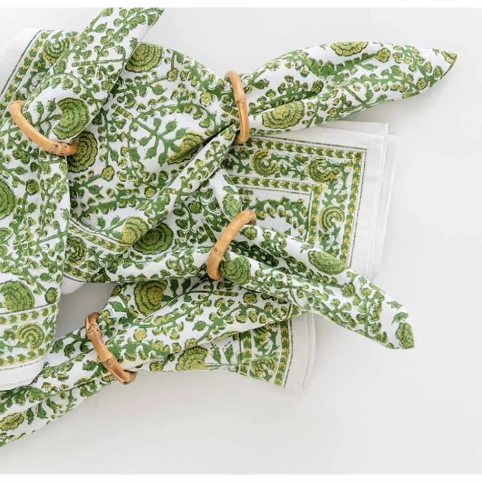 Round Bamboo Napkin Ring | Set of 4