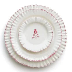 Ruffled Rose Dinner Plate | Set of 2
