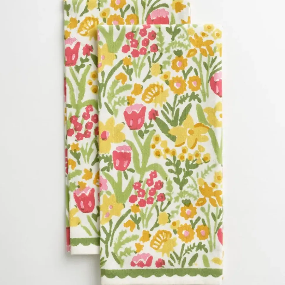 70s Flower Tea Towels