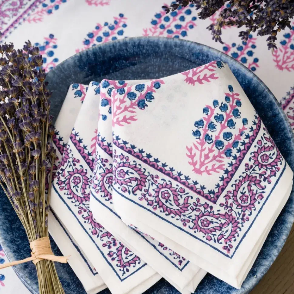 Sagar Blue & Magenta Napkin