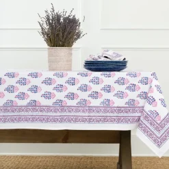 Sagar Blue & Magenta Tablecloth