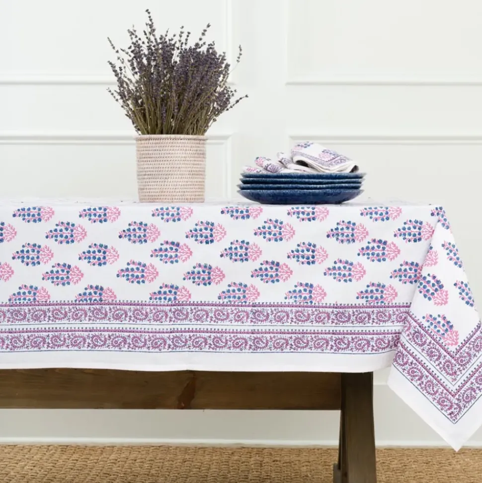 Sagar Blue & Magenta Tablecloth