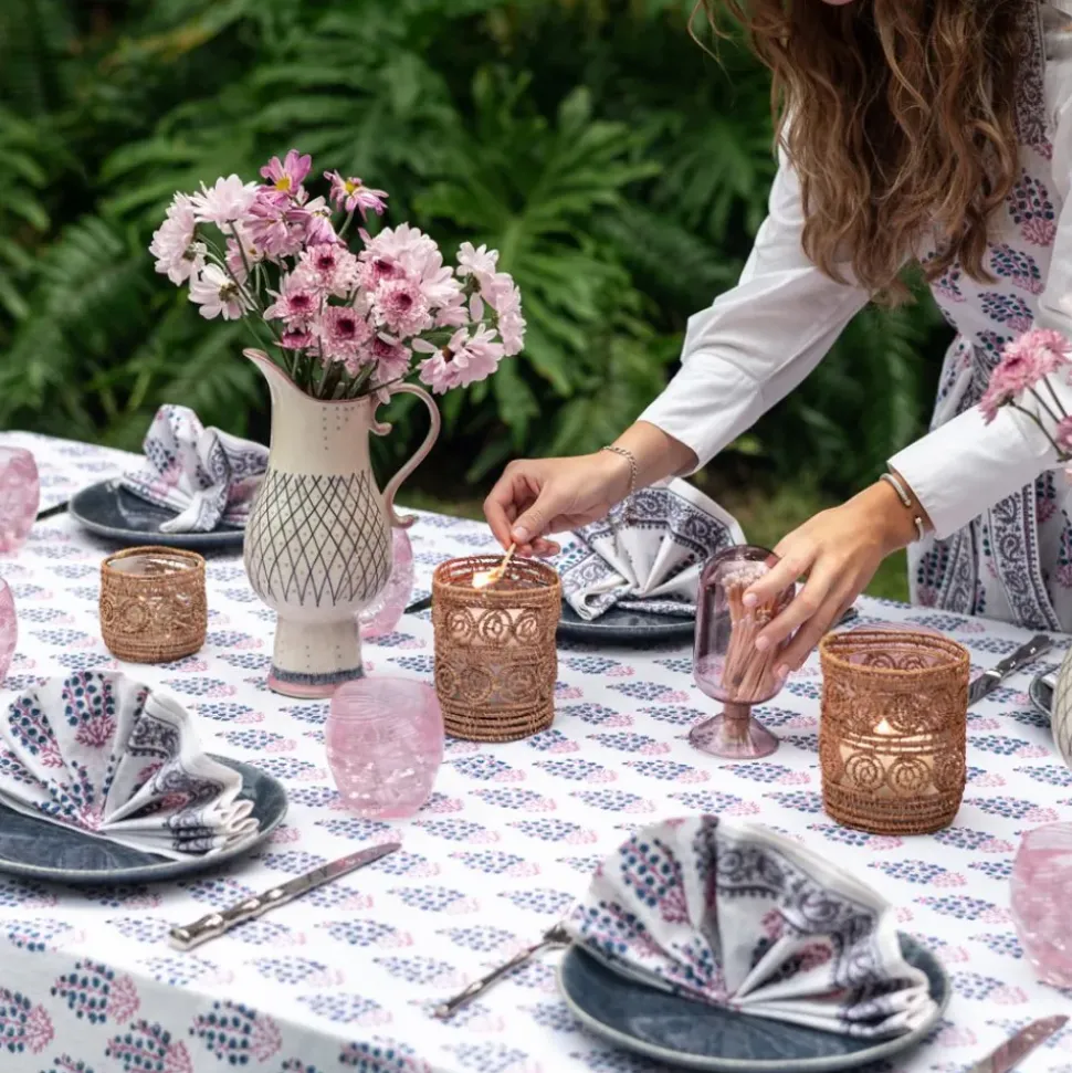 Sagar Blue & Magenta Tablecloth
