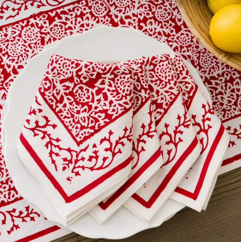 Tapestry Deep Red Napkin