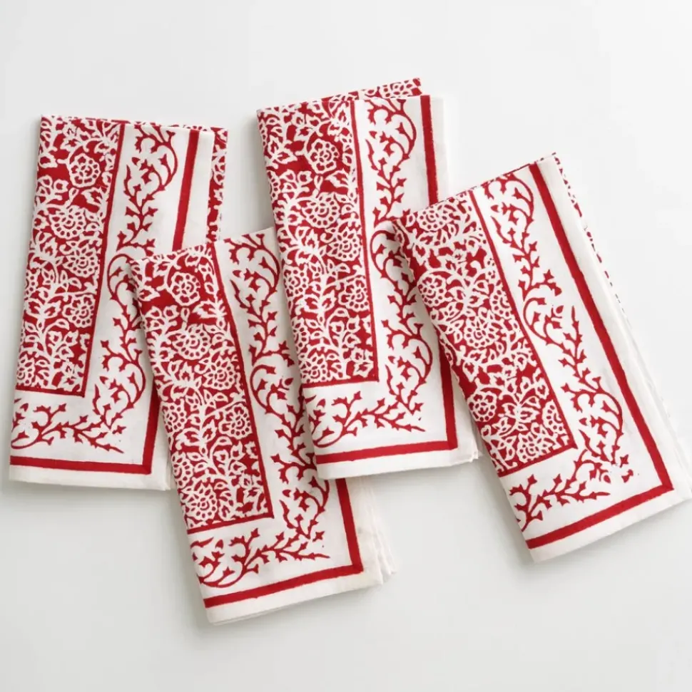 Tapestry Deep Red Napkin