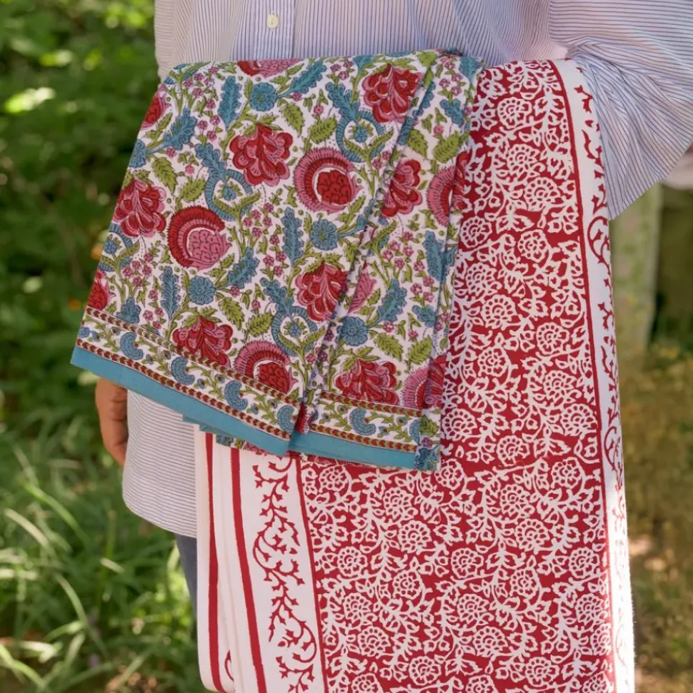 Tapestry Deep Red Table Runner