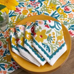Teal Garden Napkin | Set of 4