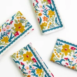Teal Garden Napkin | Set of 4