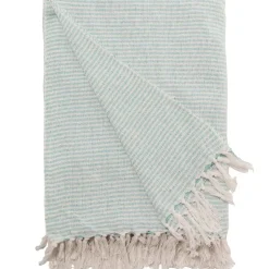 Turquoise Woven Throw