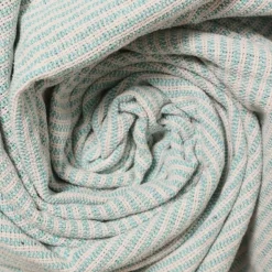 Turquoise Woven Throw