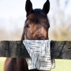 White Linen Snaffle & Buckle Fingertip Towels