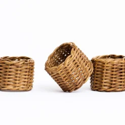 Wicker Napkins Rings (Set of 4)