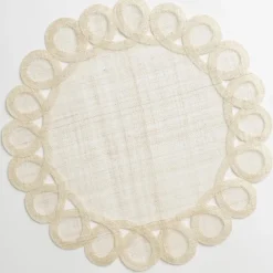 Woven Doodles Placemat in Bone | Set of 4