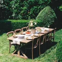 Woven honey rattan charger