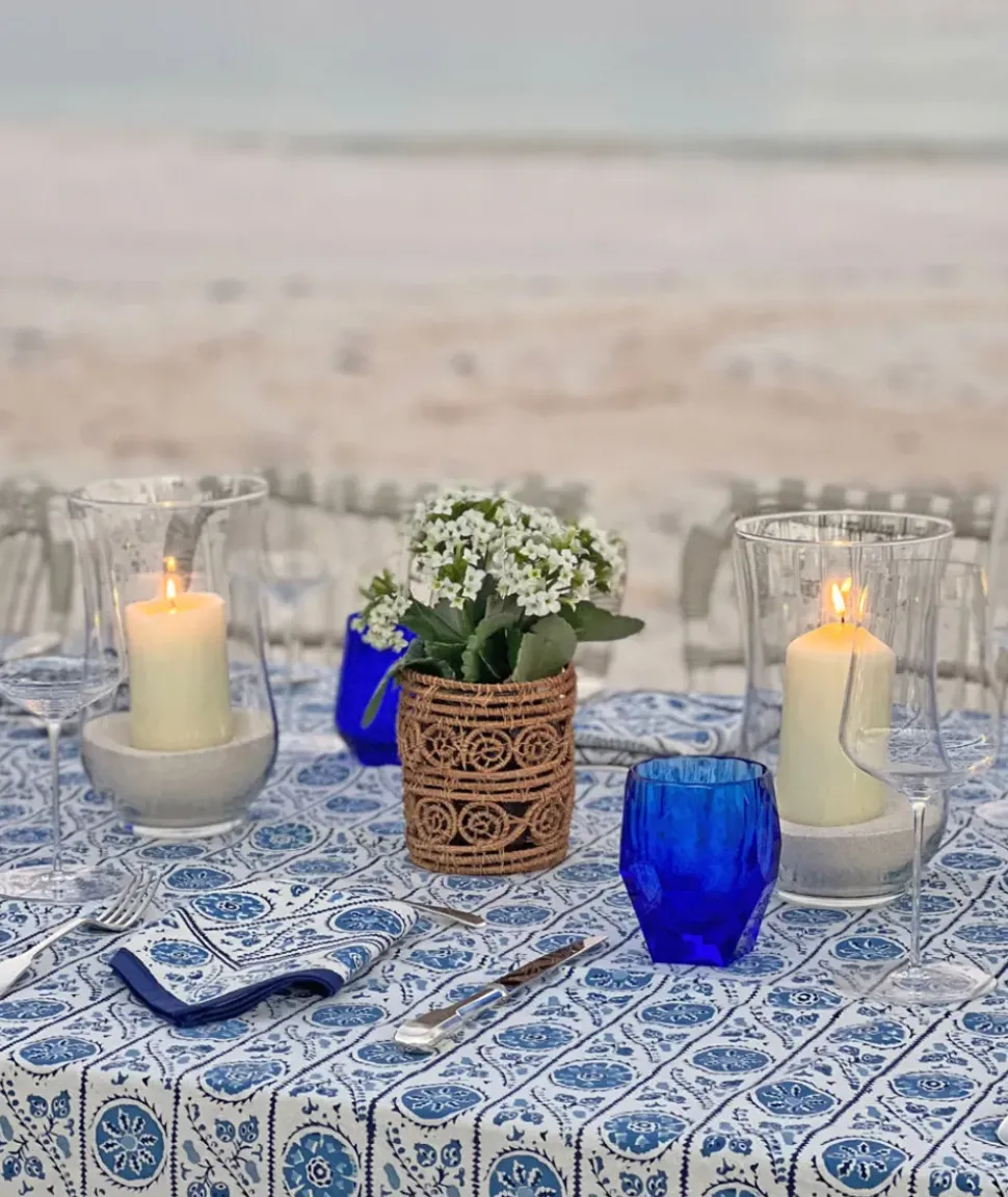 Woven natural Candle Holder / Vase Large